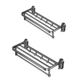 Maxbell Towel Shelf Wall Mounted Kitchen Bathroom Towel Rack Home Decor Multipurpose 40cmx23cmx13.5cm