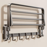 Maxbell Towel Shelf Wall Mounted Kitchen Bathroom Towel Rack Home Decor Multipurpose 40cmx23cmx13.5cm