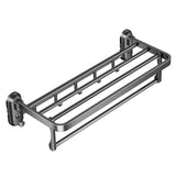 Maxbell Towel Shelf Wall Mounted Kitchen Bathroom Towel Rack Home Decor Multipurpose 40cmx23cmx13.5cm