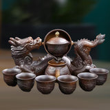 Maxbell Semi Automatic Tea Pot Gift Chinese Gongfu Tea Set for Office Leisure Indoor