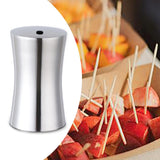 Maxbell Toothpick Holder Dispenser Stainless Steel for Restaurant Bar Argent