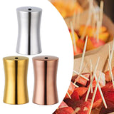 Maxbell Toothpick Holder Dispenser Stainless Steel for Restaurant Bar Argent