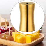Maxbell Toothpick Holder Dispenser Stainless Steel for Restaurant Bar Gold