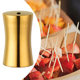 Maxbell Toothpick Holder Dispenser Stainless Steel for Restaurant Bar Gold