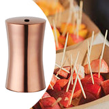 Maxbell Toothpick Holder Dispenser Stainless Steel for Restaurant Bar Rose Gold