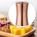 Maxbell Toothpick Holder Dispenser Stainless Steel for Restaurant Bar Rose Gold
