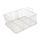 Maxbell Square Frying Drain Basket Stainless Steel for French Fries 35x25x10cm