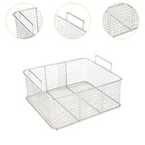 Maxbell Square Frying Drain Basket Stainless Steel for French Fries 38x25x10cm