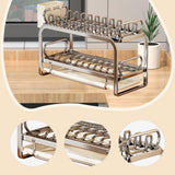 Maxbell Dish Drying Rack Large Capacity Dish Rack for Home Kitchen Counter Apartment M