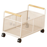 Maxbell Rolling File Cart Book Storage Portable with Wheels for Crafts Handbag Books L