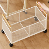 Maxbell Rolling File Cart Book Storage Portable with Wheels for Crafts Handbag Books L