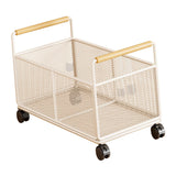 Maxbell Rolling File Cart Book Storage Portable with Wheels for Crafts Handbag Books M