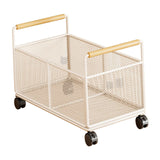 Maxbell Rolling File Cart Book Storage Portable with Wheels for Crafts Handbag Books M