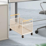 Maxbell Rolling File Cart Book Storage Portable with Wheels for Crafts Handbag Books M