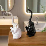 Maxbell Toilet Brush and Holder Elephant Statue Household Cleaning Tool for Restroom