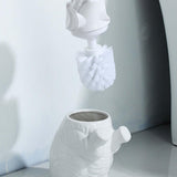 Maxbell Toilet Brush and Holder Elephant Statue Household Cleaning Tool for Restroom