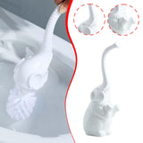 Maxbell Toilet Brush and Holder Elephant Statue Household Cleaning Tool for Restroom