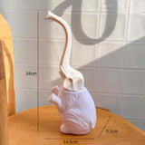 Maxbell Toilet Brush and Holder Elephant Statue Household Cleaning Tool for Restroom