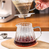 Maxbell Coffee Pot Lightweight Portable Slow Brewer for Drinking Picnic Coffee Maker Clear