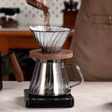 Maxbell Coffee Pot Lightweight Portable Slow Brewer for Drinking Picnic Coffee Maker Grey