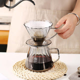 Maxbell Coffee Pot Lightweight Portable Slow Brewer for Drinking Picnic Coffee Maker Grey