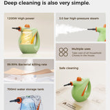 Maxbell Cleaner Home with 700ml Water Tank for Kitchen Laundry Room US Adapter Green