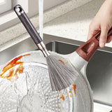 Maxbell Stainless Steel Wire Pot Brush Heavy Duty Pan Brush for Pans Dishes Grilling