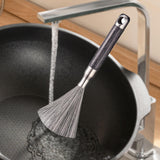 Maxbell Stainless Steel Wire Pot Brush Heavy Duty Pan Brush for Pans Dishes Grilling