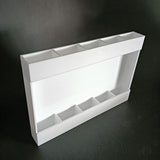 Maxbell Acrylic Straw Holder Stick on Kitchen Accessories Container for Cabinet Door