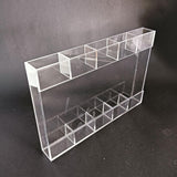 Maxbell Acrylic Straw Holder Stick on Kitchen Accessories Container for Cabinet Door