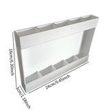 Maxbell Acrylic Straw Holder Stick on Kitchen Accessories Container for Cabinet Door