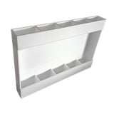 Maxbell Acrylic Straw Holder Stick on Kitchen Accessories Container for Cabinet Door