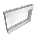 Maxbell Acrylic Straw Holder Stick on Kitchen Accessories Container for Cabinet Door