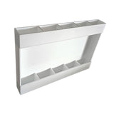 Maxbell Acrylic Straw Holder Stick on Kitchen Accessories Container for Cabinet Door