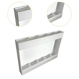 Maxbell Acrylic Straw Holder Stick on Kitchen Accessories Container for Cabinet Door