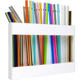 Maxbell Acrylic Straw Holder Stick on Kitchen Accessories Container for Cabinet Door