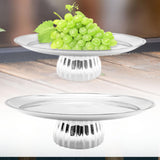 Maxbell Footed Fruit Serving Tray Round Fruit Dish for Fruit Kitchen Counter Parties