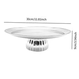 Maxbell Footed Fruit Serving Tray Round Fruit Dish for Fruit Kitchen Counter Parties