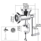 Maxbell Manual Meat Grinder Tool Household Sausage Maker for Home Kitchen Vegetables
