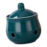 Maxbell Garlic Keeper with Lid Keep Your Garlic Cloves Fresh for Countertop for Home Green