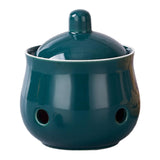 Maxbell Garlic Keeper with Lid Keep Your Garlic Cloves Fresh for Countertop for Home Green