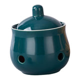 Maxbell Garlic Keeper with Lid Keep Your Garlic Cloves Fresh for Countertop for Home Green