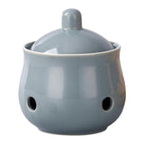 Maxbell Garlic Keeper with Lid Keep Your Garlic Cloves Fresh for Countertop for Home Gray