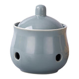Maxbell Garlic Keeper with Lid Keep Your Garlic Cloves Fresh for Countertop for Home Gray