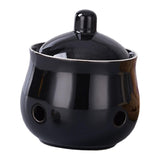 Maxbell Garlic Keeper with Lid Keep Your Garlic Cloves Fresh for Countertop for Home Black