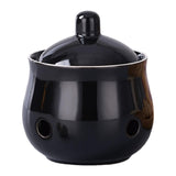 Maxbell Garlic Keeper with Lid Keep Your Garlic Cloves Fresh for Countertop for Home Black