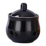 Maxbell Garlic Keeper with Lid Keep Your Garlic Cloves Fresh for Countertop for Home Black