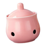 Maxbell Garlic Keeper with Lid Keep Your Garlic Cloves Fresh for Countertop for Home Pink