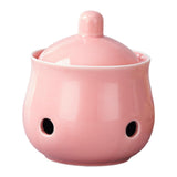 Maxbell Garlic Keeper with Lid Keep Your Garlic Cloves Fresh for Countertop for Home Pink