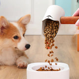 Maxbell Cat Dog Food Spoon Carbon Steel Pet Food Scooper for Puppy and Small Dogs Cats White